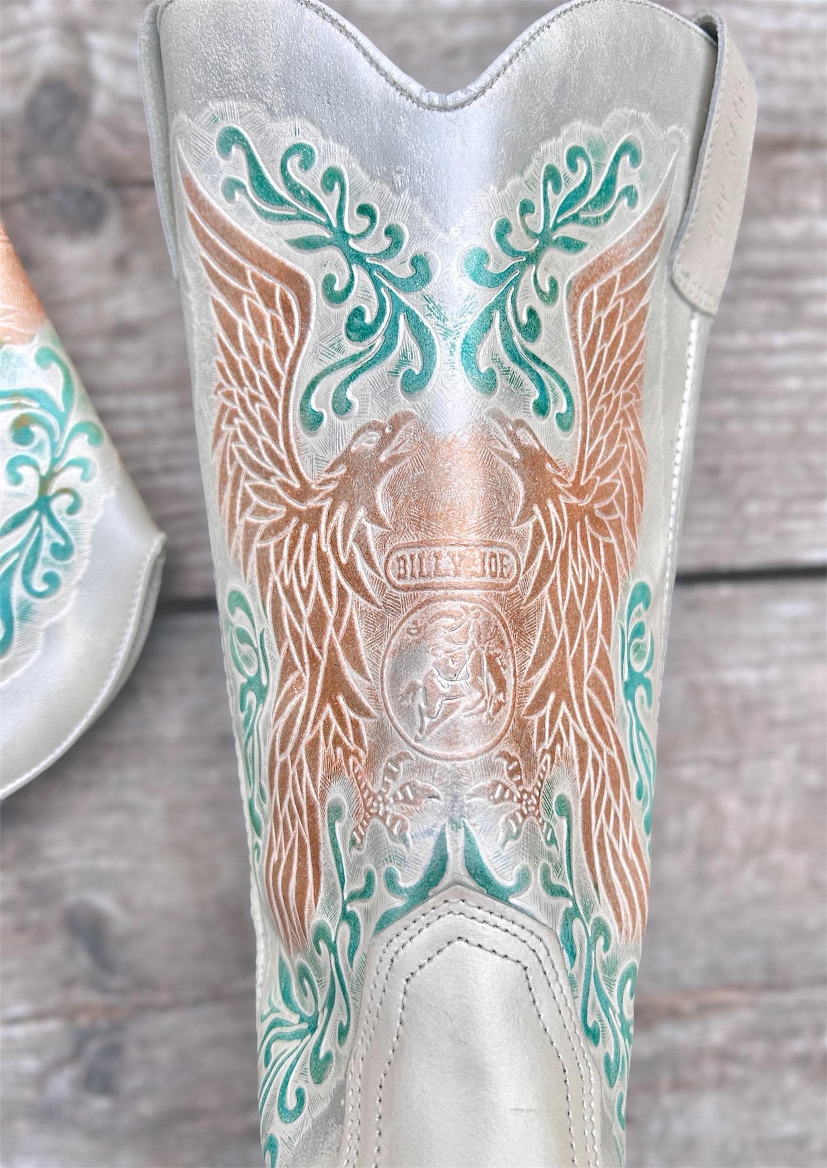 Jeffrey Campbell DAGGET - Bottes de cowboy / motard - blue metallic