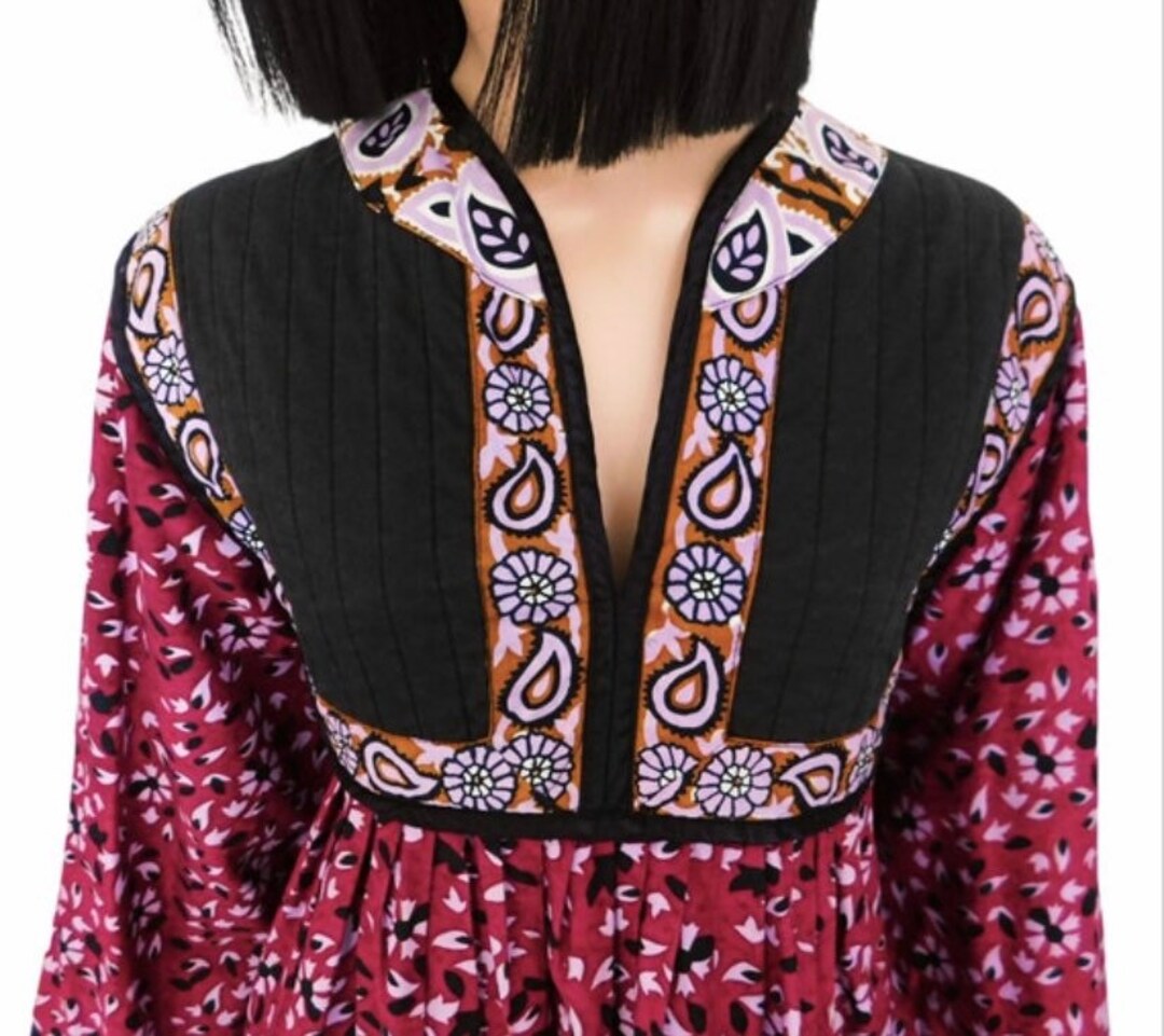 100% Cotton Vintage Print Dress