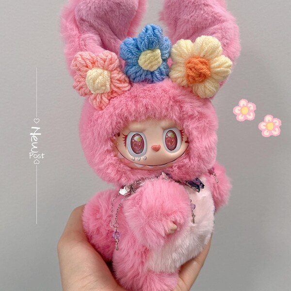 Labubu Roz Pink Labubu Heart Eyes - Etsy