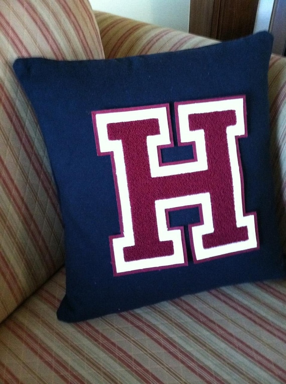 Varsity Letter Pillow Custom Made Etsy