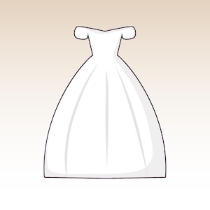 Bridal Shower Wedding Dress Cookie Cutter