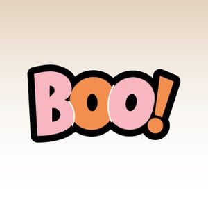 Boo! Halloween Cookie Cutter