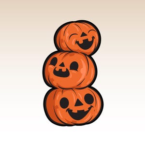 Halloween Stack of Pumpkins Cookie Cutter