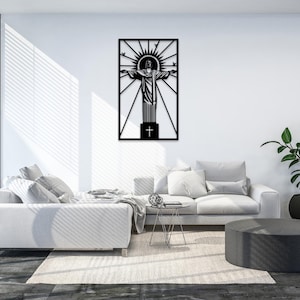 Jesus Statue Metal Wall Art | Christian Wall Decor | Jesus Wall Decor | Rio de Janeiro Symbol Art | Christian Home Decor |Gift For Religious