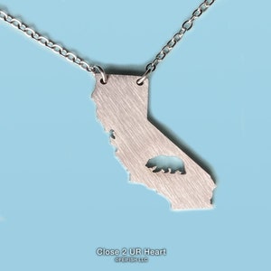 California State Karte Halskette