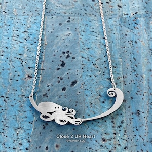 Oktopus Edelstahl Halskette