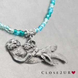 Sea Otters Necklace by Close 2 UR Heart