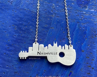 Nashville Guitar Necklace by Close 2 UR Heart