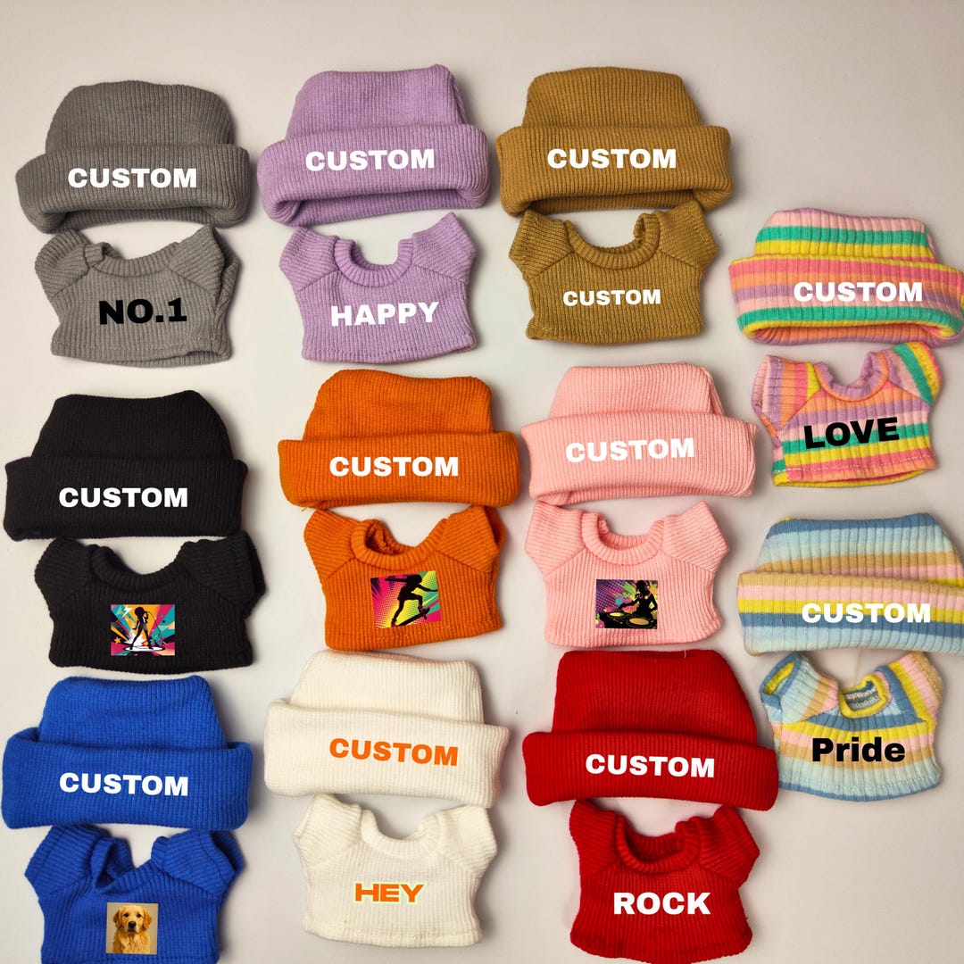 Custom 15-17cm doll Doll Shirt | Personalized T-Shirt, Outfit & Accessories for 15-17cm Dolls
