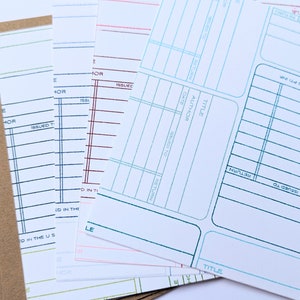Library Card Stationery