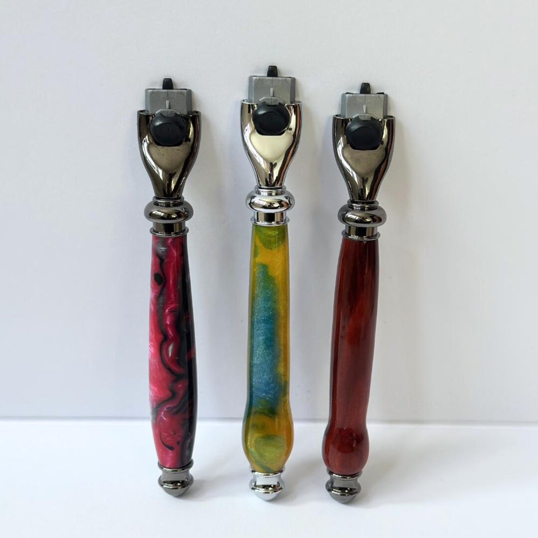 Mach3 Razor Handle Kits Mach3 Razor Handle - Multiple Options Wood and Acrylic - Etsy
