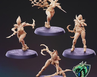 Dark Space Elves Volume 2 - Witches by PSMinatures