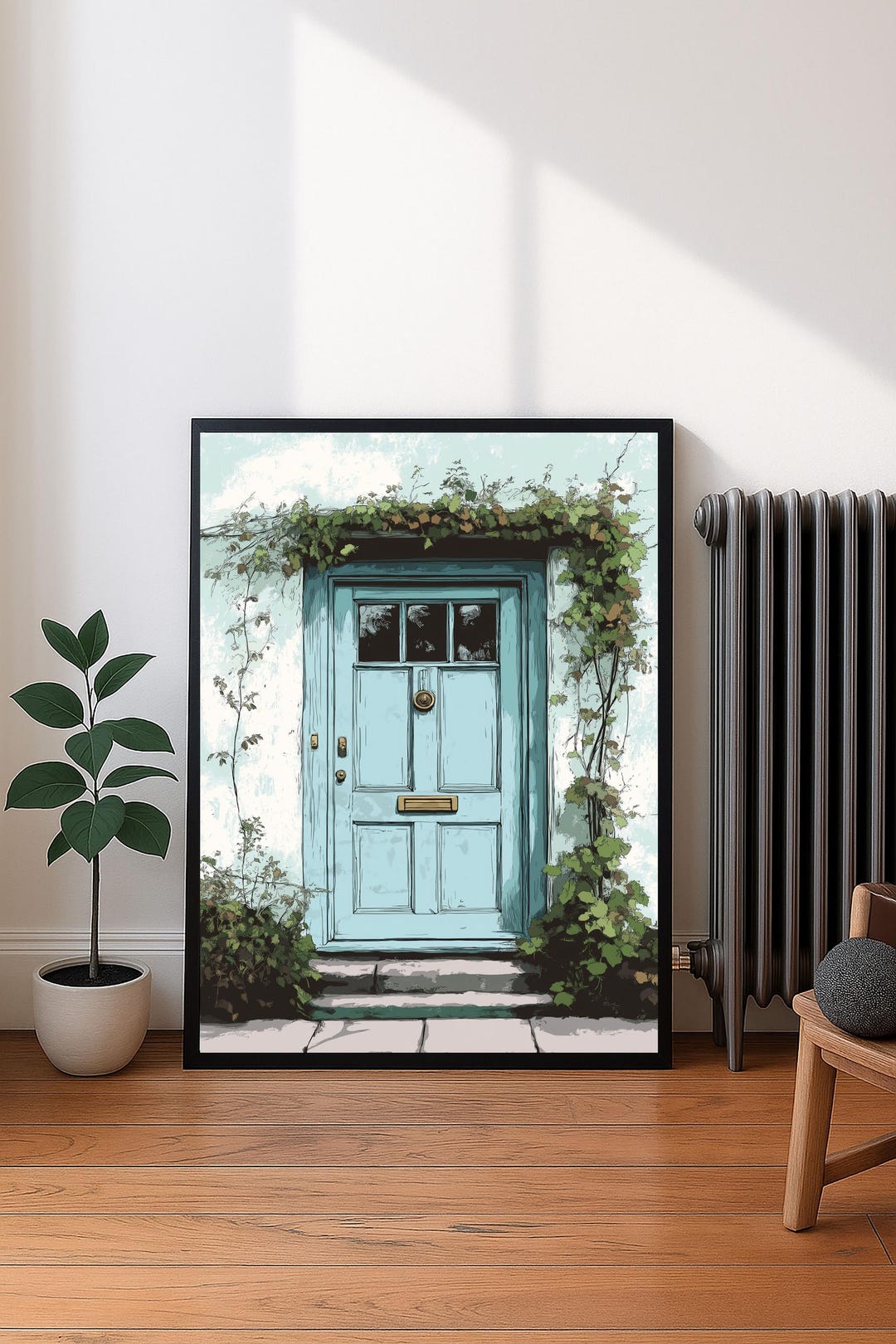 Blue Door Wall Art Printable, Cottagecore Decor (digital Download) - Etsy