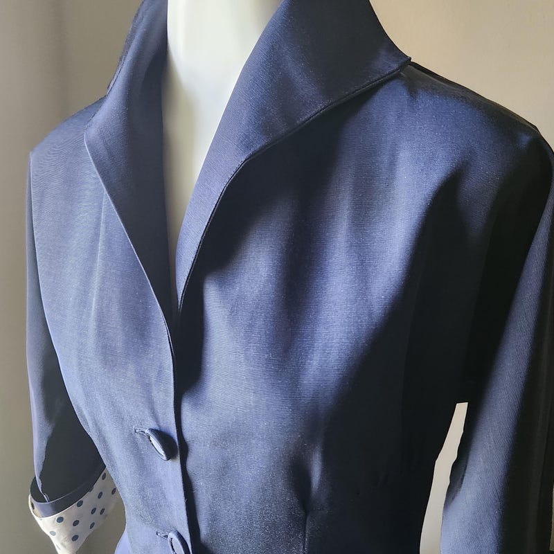 Blue Swing 1950s Dress with Embroidery main image 0