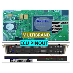 Ecu pinout connection ECU engine by Boot mode-pinout connection-JTAG-BDM Ecu Bosch-Siemens-Delphi-Marelli-Motorola-Continental-Delco...