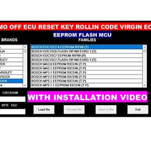 ECU software immo off ECU coding and decoding immo reset virgin ecu key rollin code multi-brand