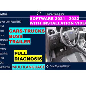 Car and Truck Diagnostic Software 2021 - 2022 with Unlimited Keygen  New Multi-Function Auto Diagnostics with Installation Video