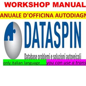 Service manual for car workshops in Italian, with repair database, diagrams, error codes, diagnostic information