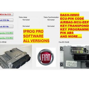IPROG Pro+ 87 software, all versions, full ecu + eeprom and mcu, key programming, airbag - IPC  Immo  radio - km - ABS  and more.
