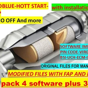 Pack 7 software DPF off -EGR-Off-AdBlue + modified fap-egr off files + original files + immo off-pin code-virgin ECU multi-brand software