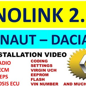 Diagnosis Renaut-Dacia Renolink latest update 2.10 ecu-airbag-uch-eeprom-virgin ecu-uch flash memory obd2 diagnosis-code keys