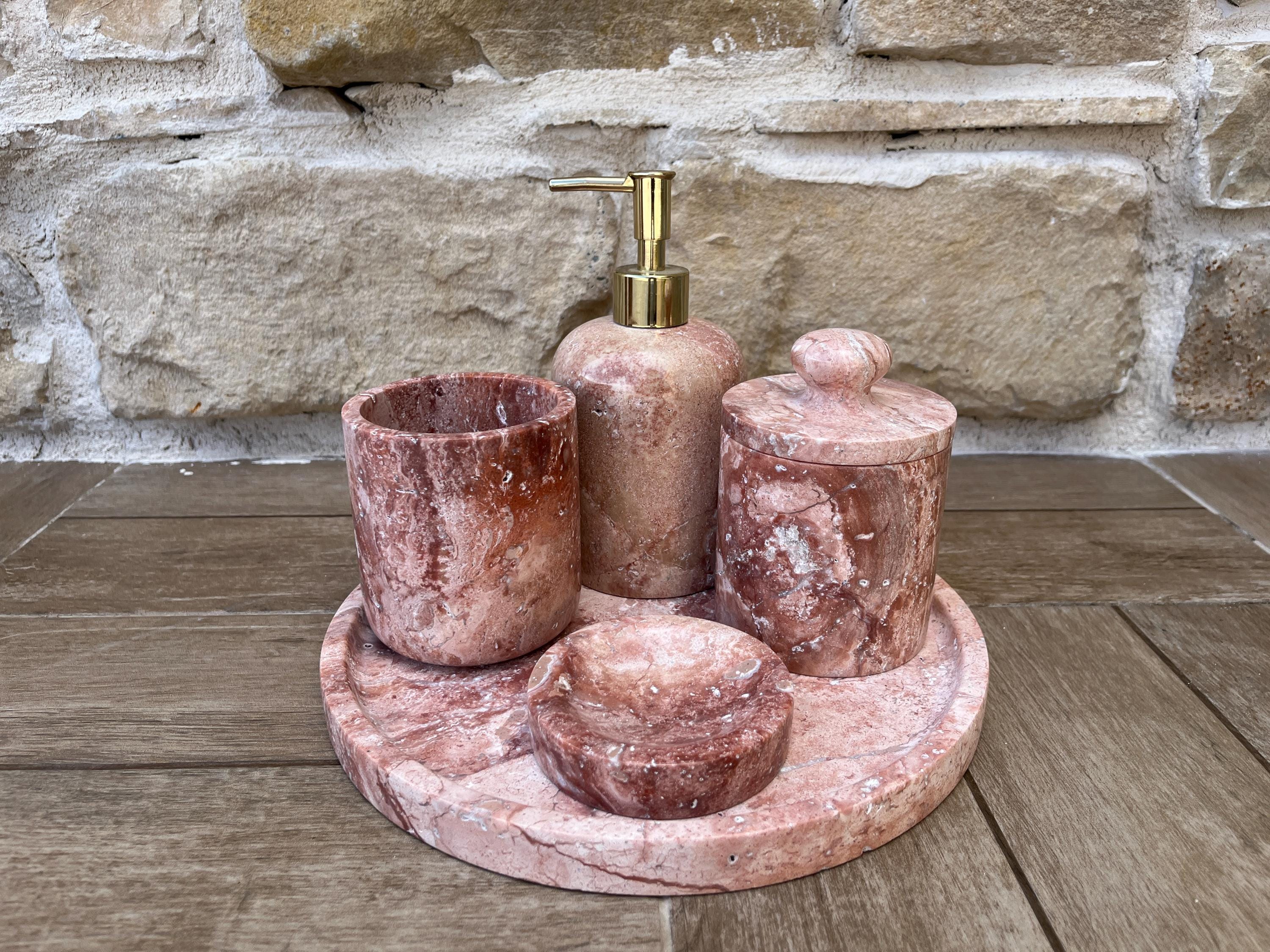 Pink Marble Tray - Etsy