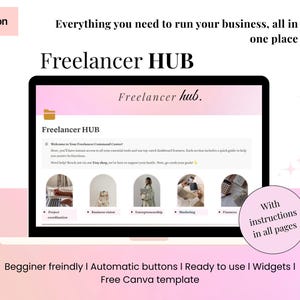 Notion Template for Service Based Business, Freelance Business Planner, Client Tracker, Project Management Tool