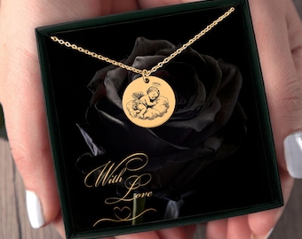 Miscarriage Necklace, Remembrance Jewelry, Memorial Keepsake, Personalized Jewellery Sympathy Necklace Gift For Baby ,Infant ,Pregnancy Loss
