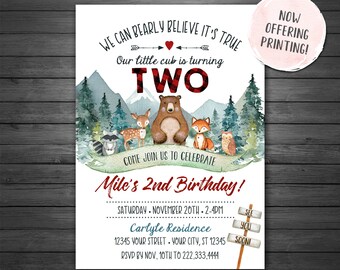 printed invitations etsy