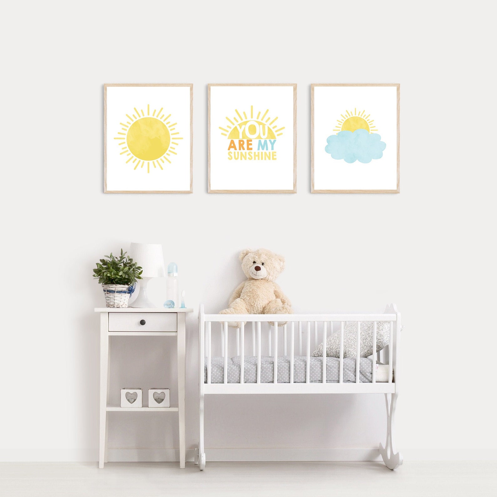 You Are My Sunshine Nursery Prints Personalized Nursery - Etsy
