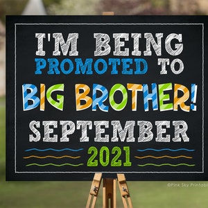 Signo de gran hermano, anuncio de embarazo de gran hermano, cartel de pizarra imprimible, promocionado a accesorios de signo de anuncio de gran hermano