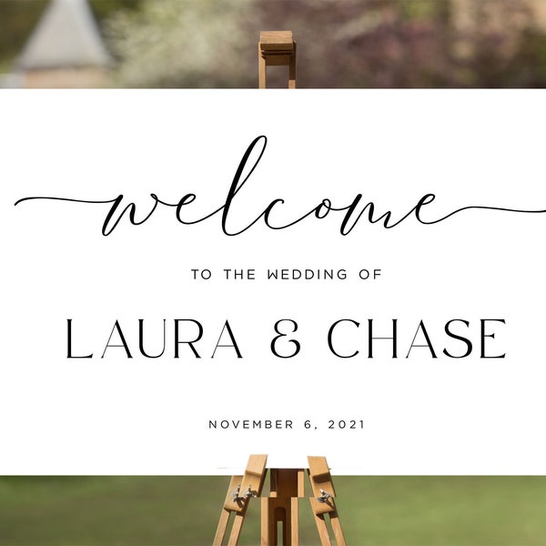 Custom Welcome Sign, Wedding, Bridal Shower, Baby Shower, Choose Your Wording, Personalized Digital File, Printable