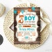 Fox Baby Shower Invitation, Digital Invitation, Orange Fox Baby Shower, Little Fox Invite, Printable or Printed Invitations