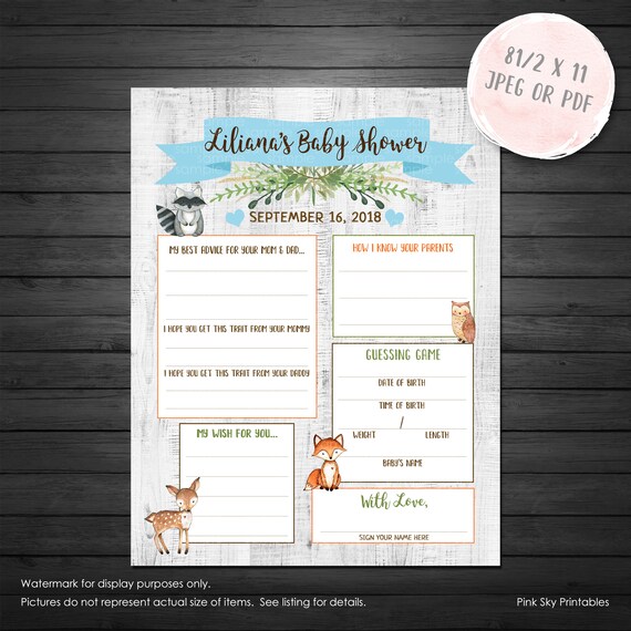 Woodland Forest Baby Shower Games Sheet Forest Animals Baby Etsy Woodland Forest Baby Shower Games Sheet Forest Animals Baby Etsy
