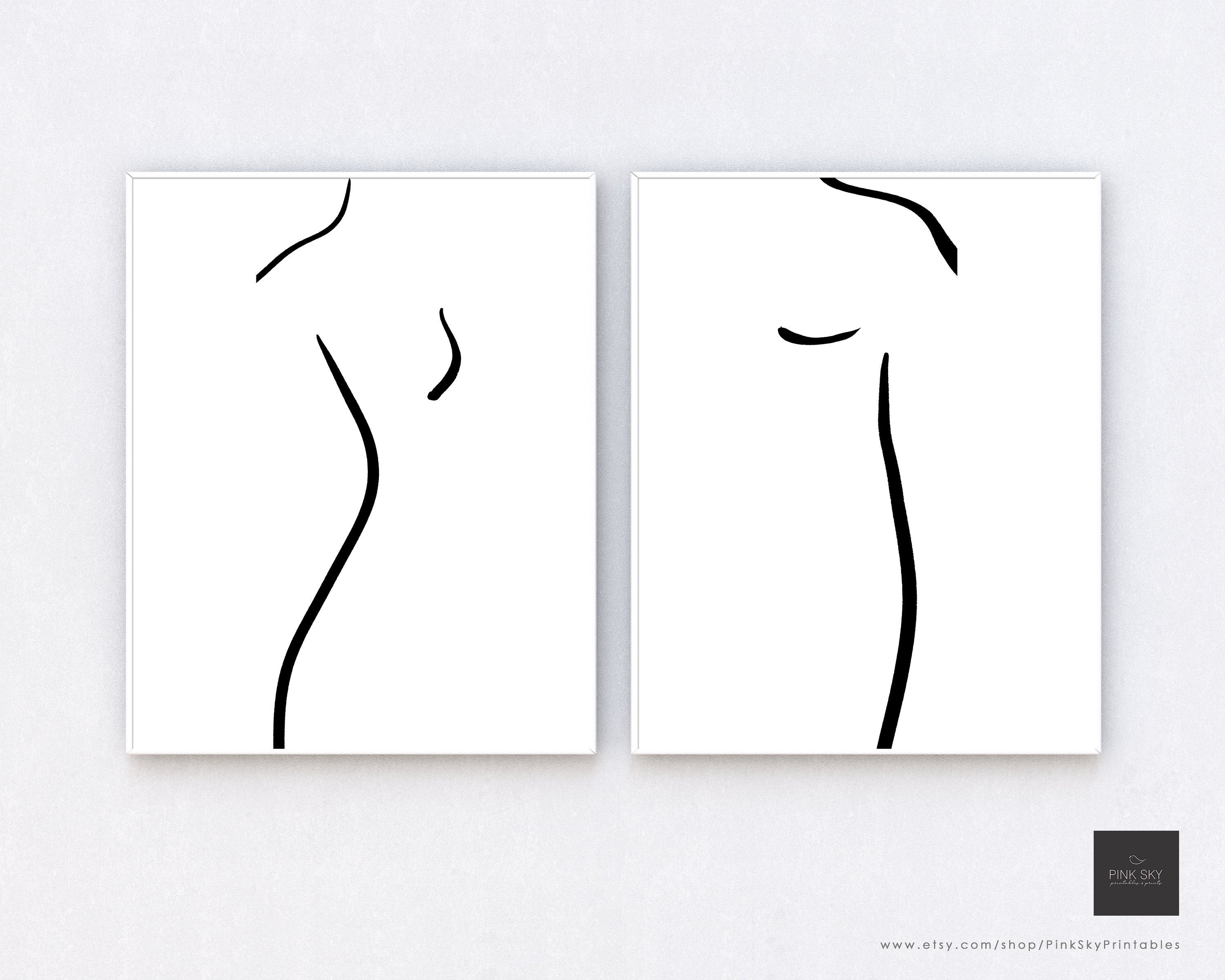 Man and Woman Print INSTANT DOWNLOAD Abstract Man and Woman | Etsy