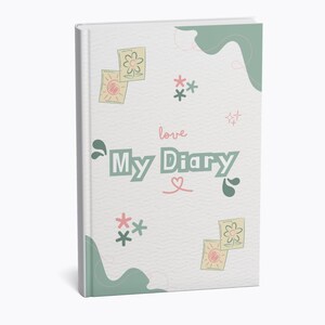 Cute Matte Hardcover Journal for Daily Thoughts, Self-Reflection, Gift for Her, Writing, Planning, Diary, Scrapbook
