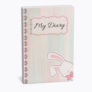 Journal relié lapin mignon pour inspiration quotidienne, journal intime pour enfants, cahier sur le thème du lapin, cadeau pour adolescents, journal d&#39;écriture créative