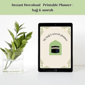 Hajj & Umrah Planner | Printable Islamic Travel Journal | Muslim Pilgrimage Checklist, Dua Guide and Budget Tracker | Digital Download
