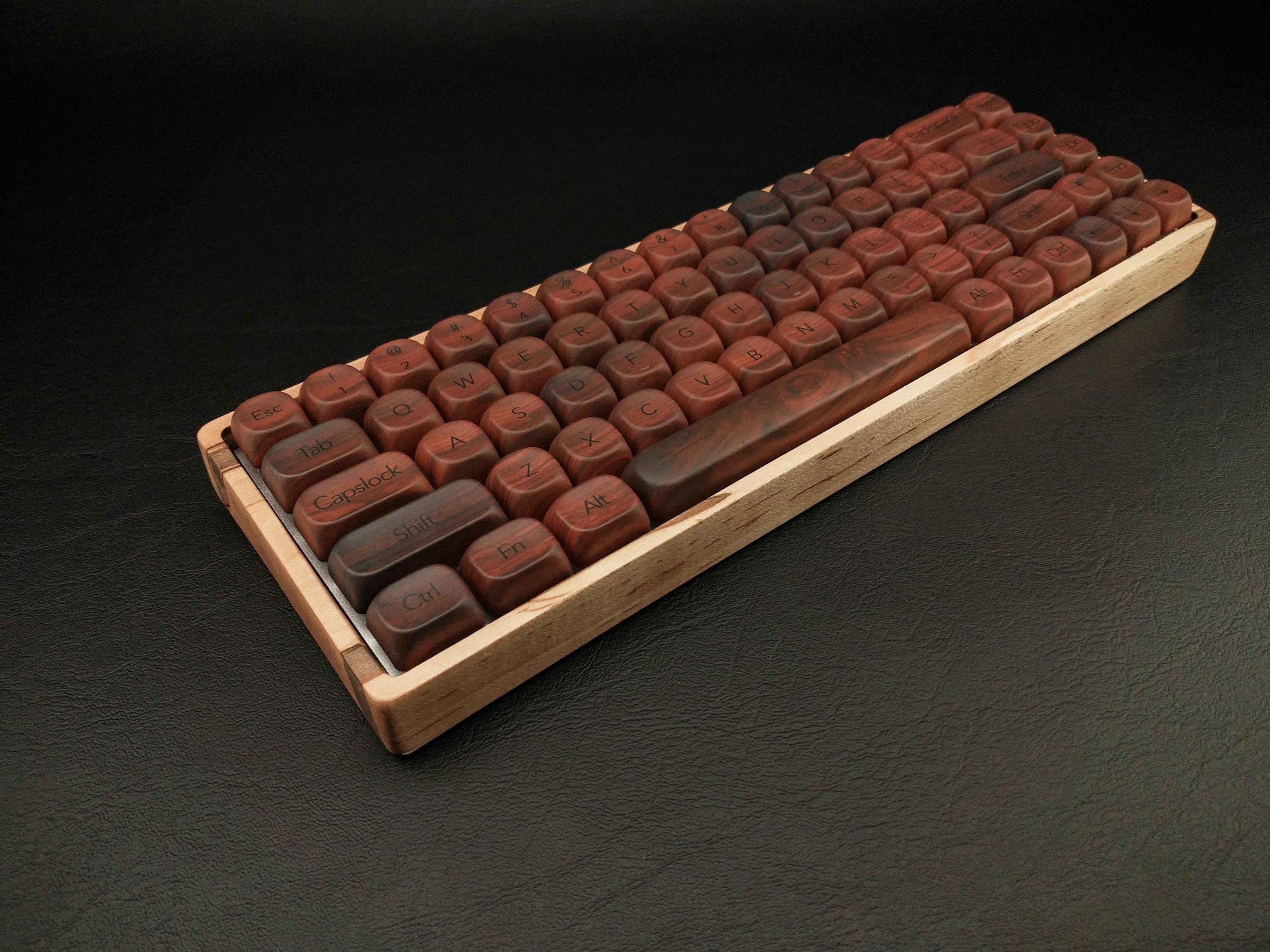 Bespoke Wooden Mechanical Keyboard 65% Hot-swap VIA Compatible ...