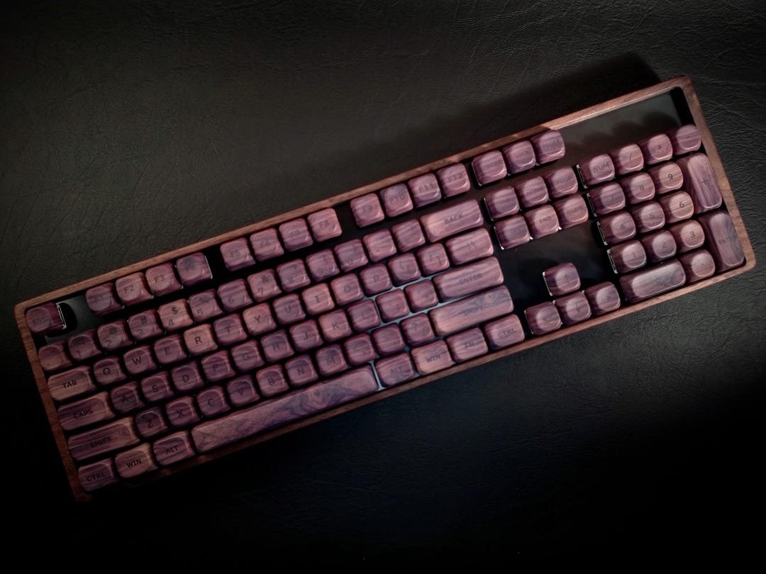 Bespoke Wooden Mechanical Keyboard 100% Full Size Hot-swap VIA ...