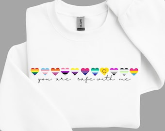 Estás a salvo conmigo (Png), LGBT (Png), Apoyo LGBT (Png), Arcoíris (Png), Corazones LGBT (Png), Orgullo (Png), Bandera del Orgullo (Png), Corazones del Orgullo (Png), Corazón (Png)
