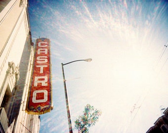 The Castro San Francisco - Original Lomo Art Photograph -  lens flare photography print