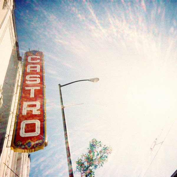 The Castro San Francisco - Original Lomo Art Photograph -  lens flare photography print