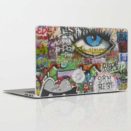 Laptop Folie Graffiti Totenkopf - TenStickers