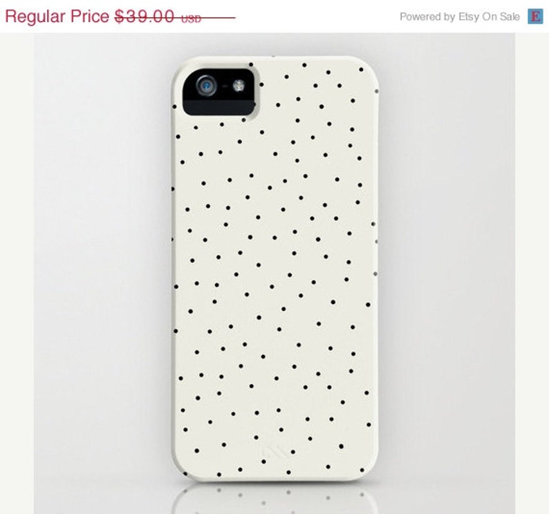 Stracciatella, iPhone 7, 6, 5, 4 Case, Speckled, Polka Dots, Artist Design image 1