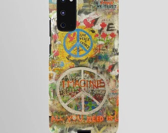 Peace Sign Android Case Imagine All You Need is Love Samsung Galaxy