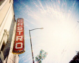 The Castro San Francisco - Original Lomo Art Photograph - lens flare photography print