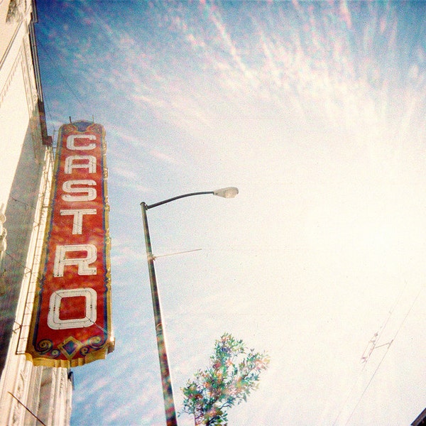 The Castro San Francisco - Original Lomo Art Photograph - lens flare photography print