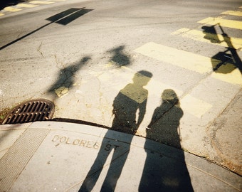 Dolores Street - San Francisco, Shadow Photography, Fine Art Print, Shadows, People, Portrait