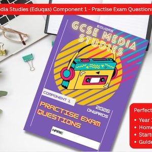 GCSEメディア研究試験対策小冊子 – Eduqas コンポーネント1 セクションA & B (2027仕様、75ページ)